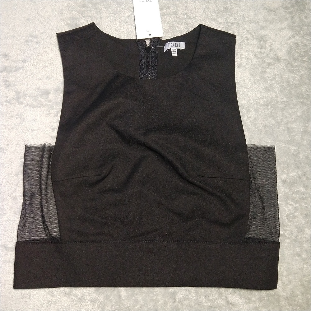 Tobi Mesh Crop Top